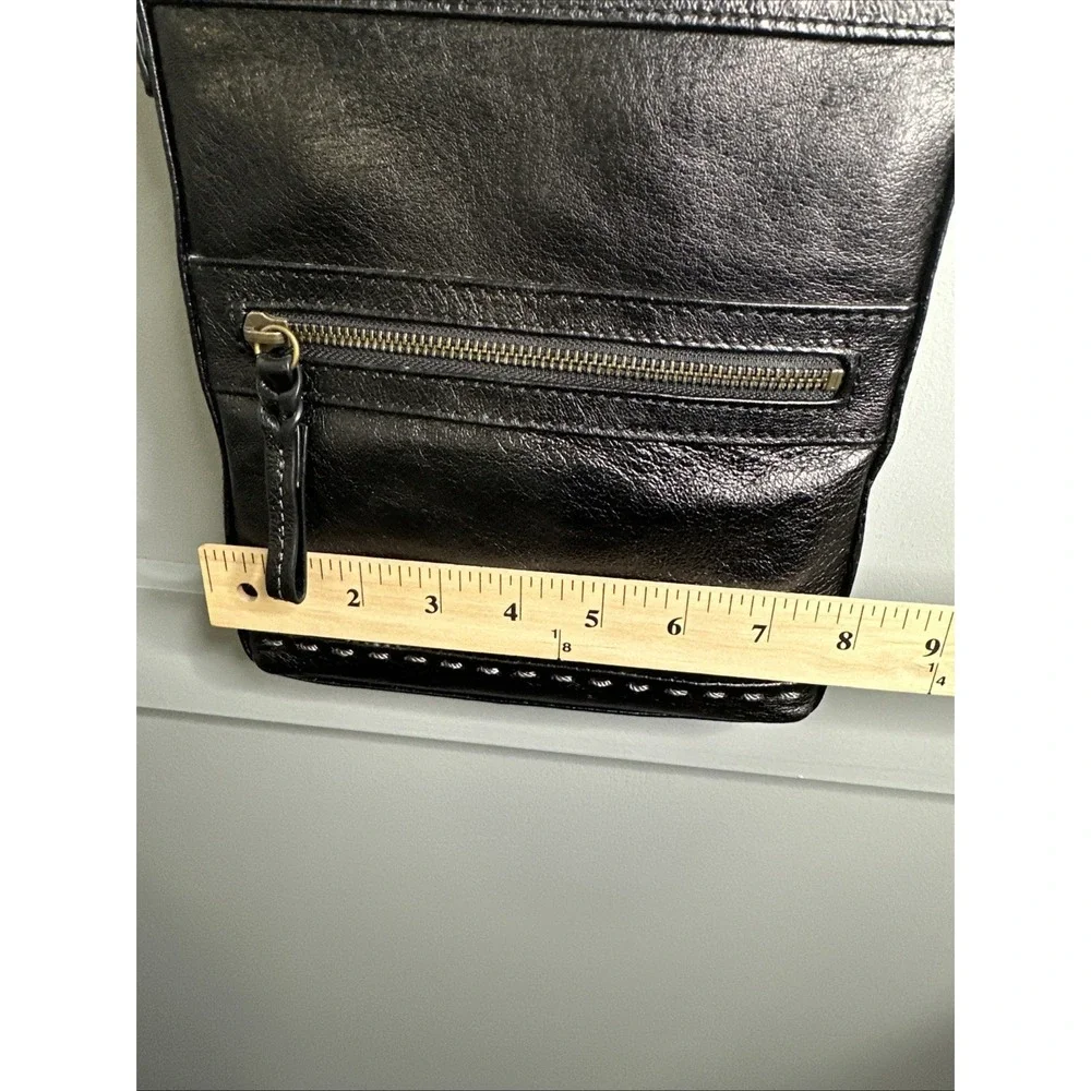 The Sak Purse‎ Black Genuine Leather Shoulder Adjustable Strap Boho Crossbody